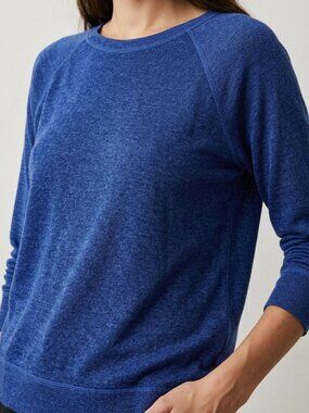Current/Elliott The Letterman Sweatshirt | Cobalt Heather Raglan | Size 1 Small